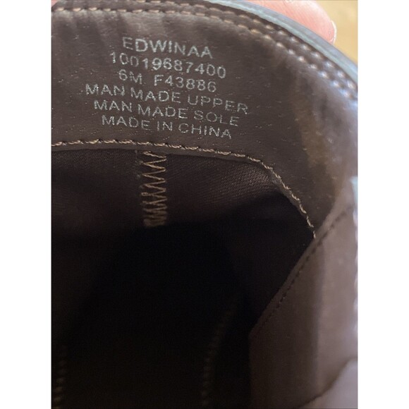 Style & Co Womens Edwinaa Gore Ankle Booties Chocolate Smooth 6M NIB - Picture 15 of 16